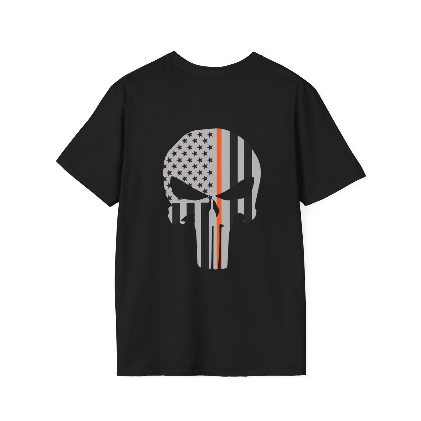 American Punisher Collection (Thin Orange Line) - Unisex Softstyle T-Shirt