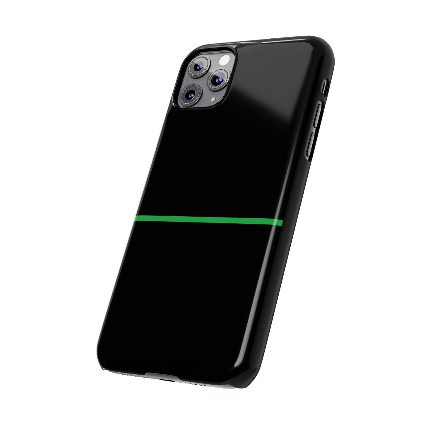 Thin Line Collection (Thin Green Line) - iPhone Cases