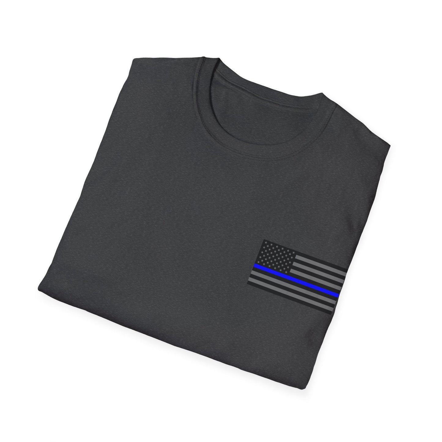 Never Forget Collection (Thin Blue Line) - Unisex Softstyle T-Shirt