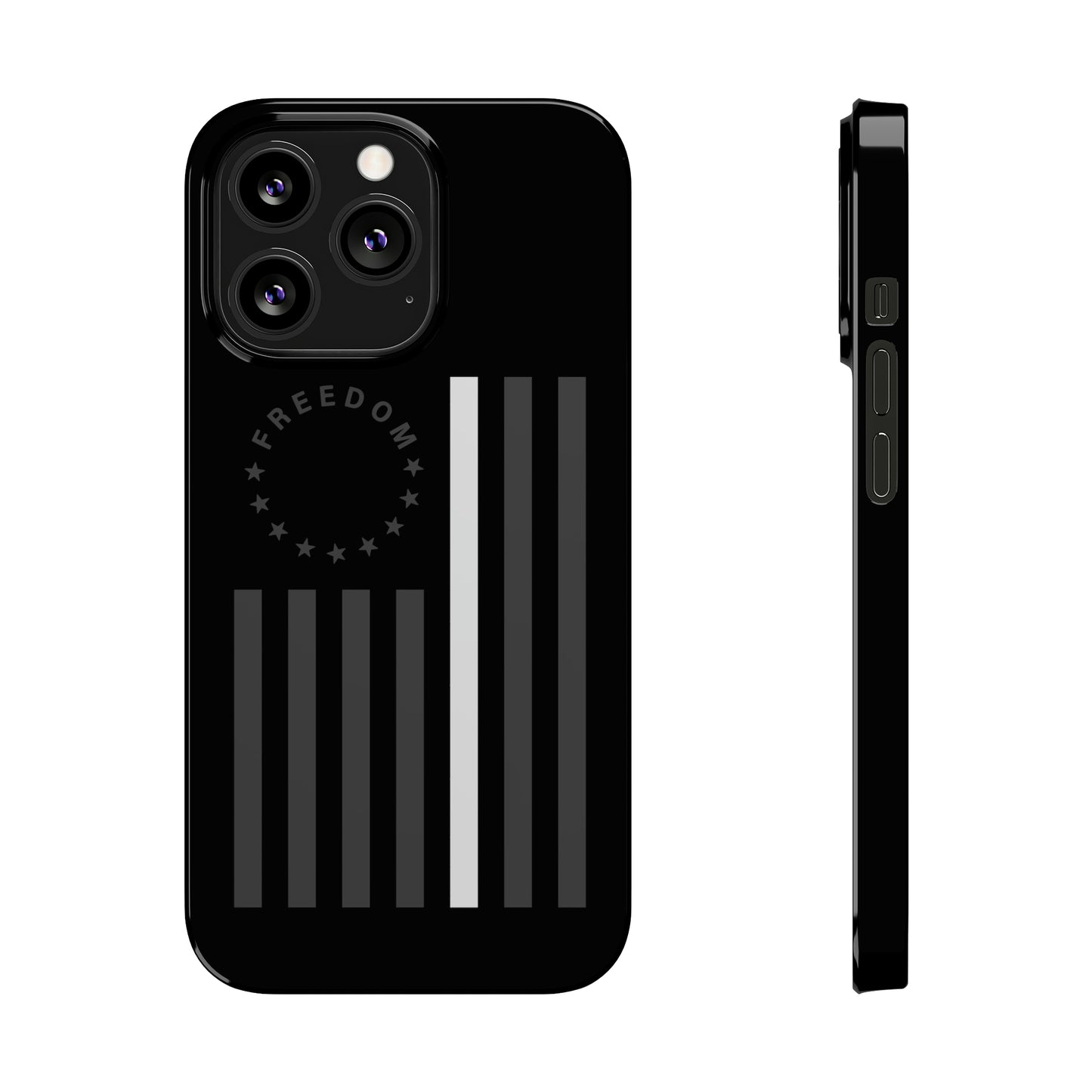 Freedom Collection - (Thin White Line) - iPhone Cases