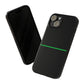 Thin Line Collection (Thin Green Line) - iPhone Cases