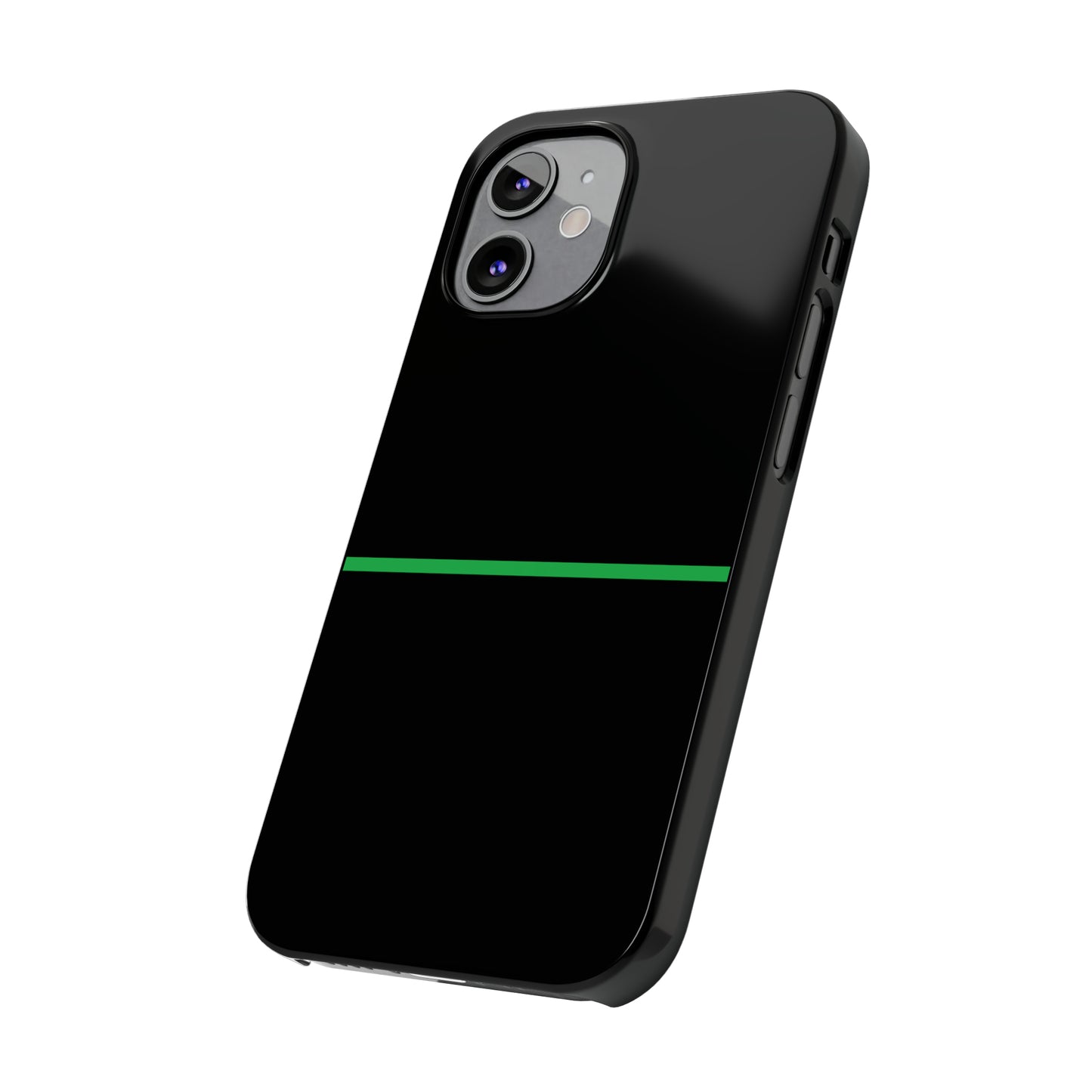 Thin Line Collection (Thin Green Line) - iPhone Cases