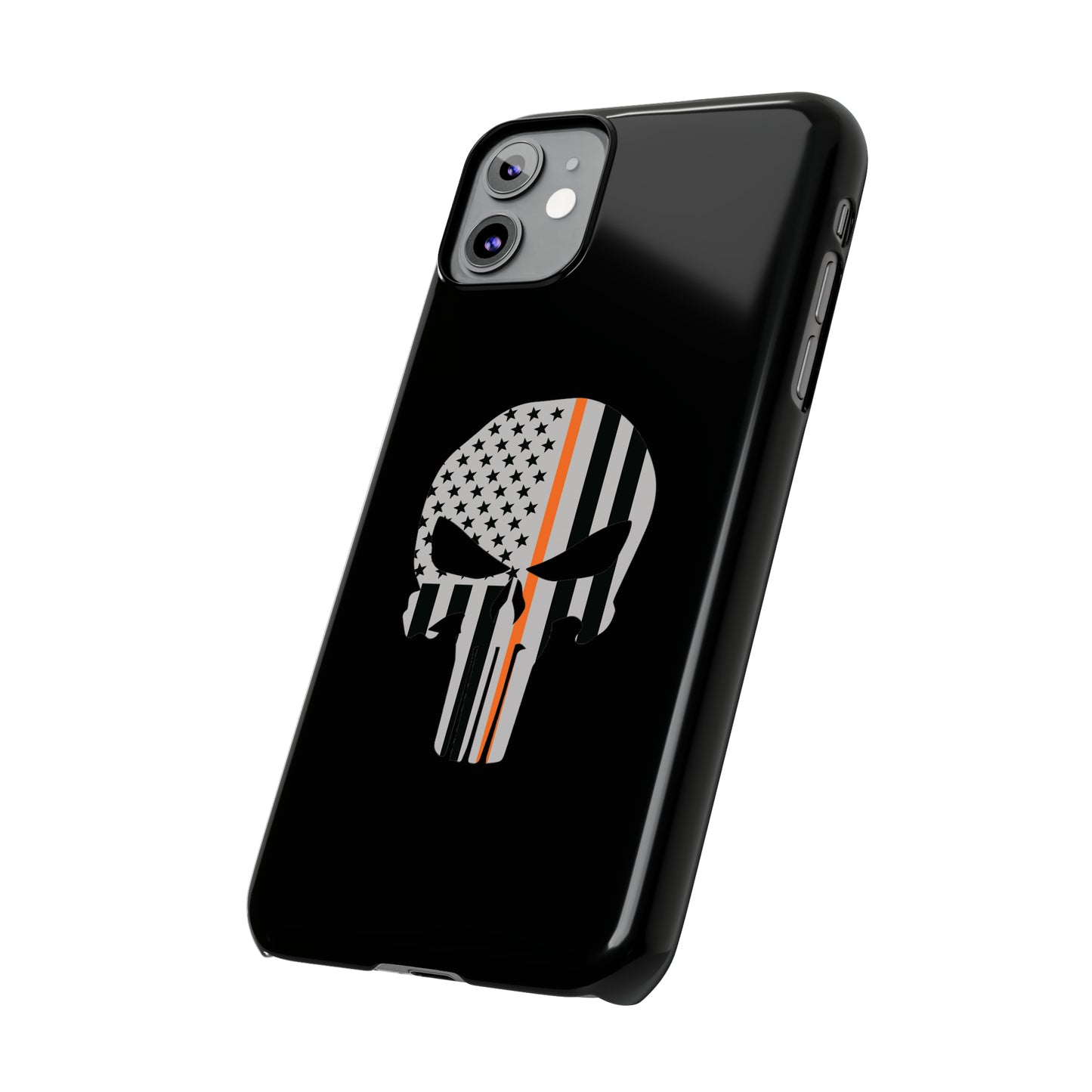 American Punisher Collection (Thin Orange Line) - iPhone Cases