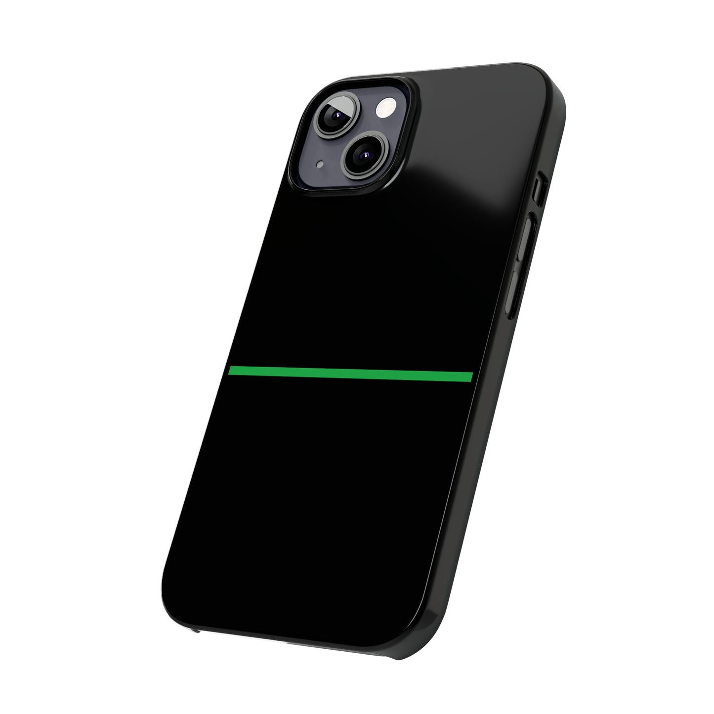 Thin Line Collection (Thin Green Line) - iPhone Cases