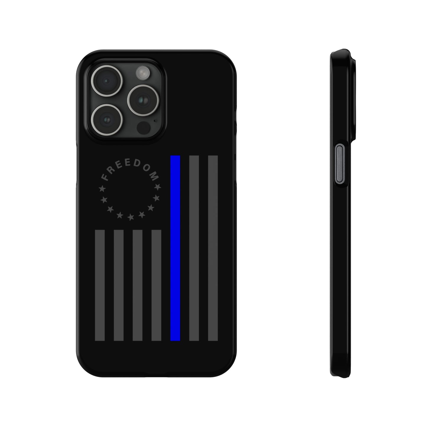 Freedom Collection - (Thin Blue Line) - iPhone Cases