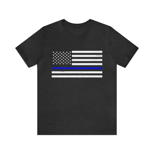 Law Enforcement Short Sleeve Tee - Thin Blue Line