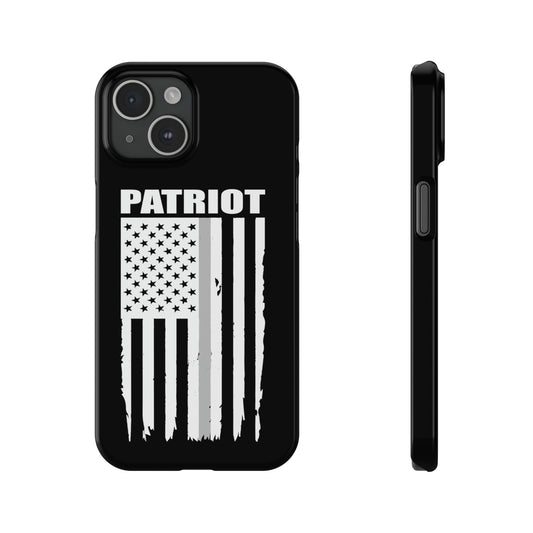 Patriot  Collection (Thin Silver Line) -  iPhone Cases