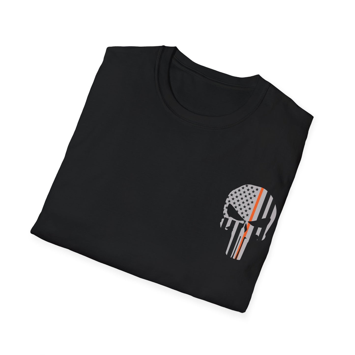 American Punisher Collection (Thin Orange Line) - Unisex Softstyle T-Shirt