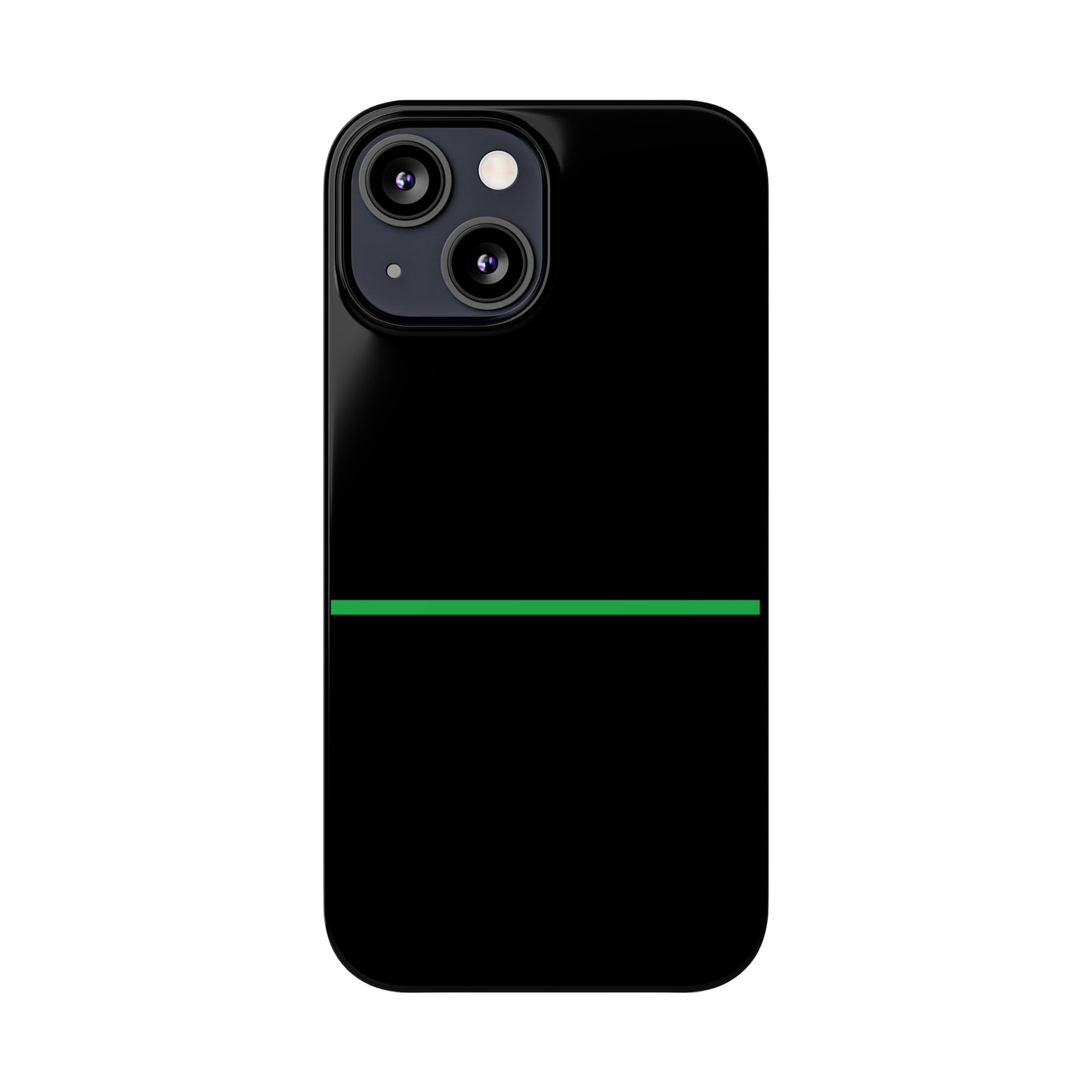 Thin Line Collection (Thin Green Line) - iPhone Cases