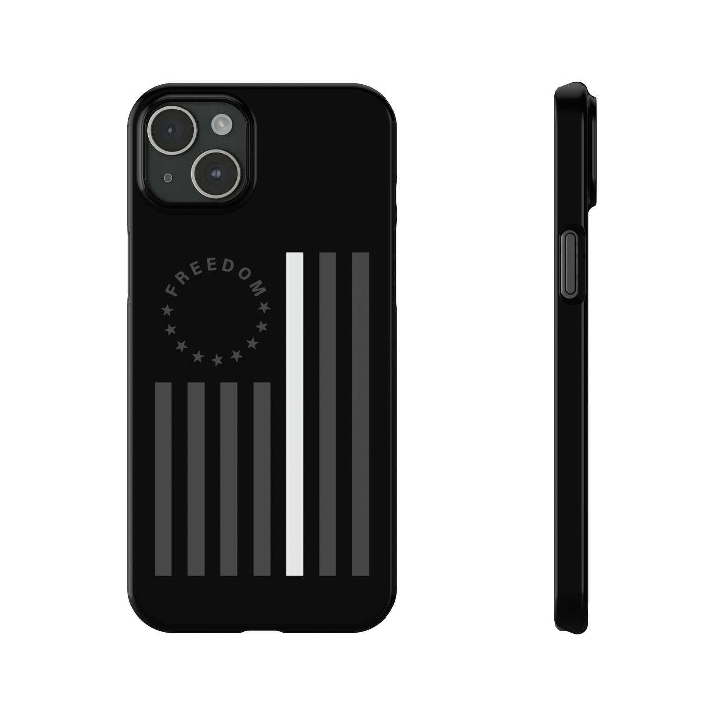 Freedom Collection - (Thin White Line) - iPhone Cases