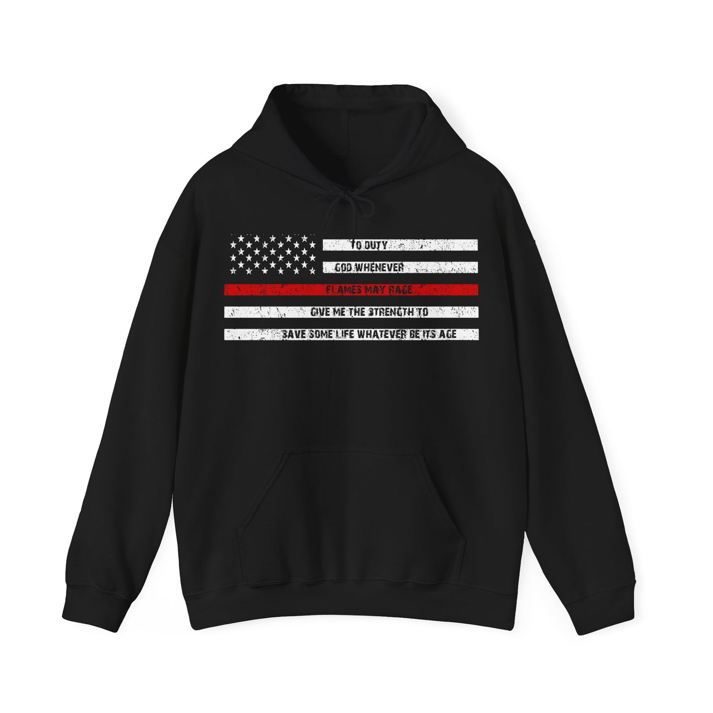 Unisex Supply Hoodie - Thin Red Line (Duty)