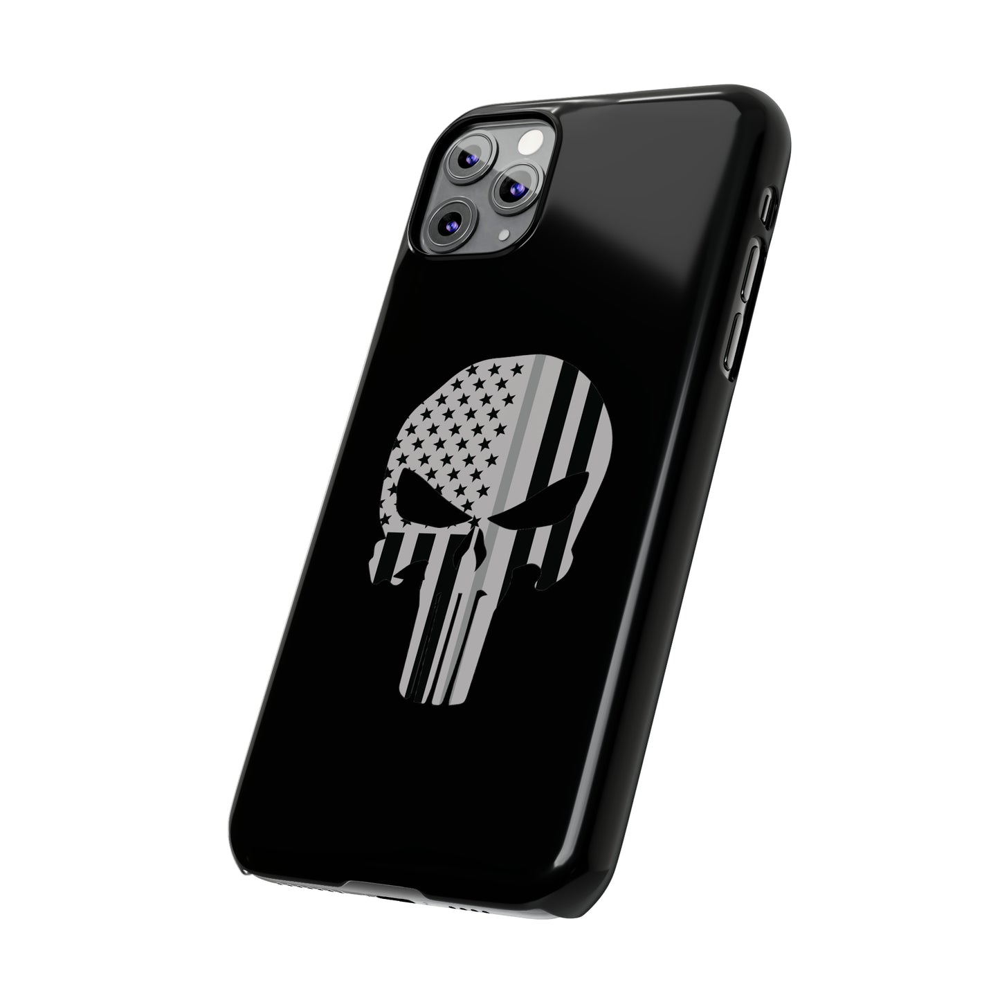 American Punisher Collection (Thin Silver Line) - iPhone Cases