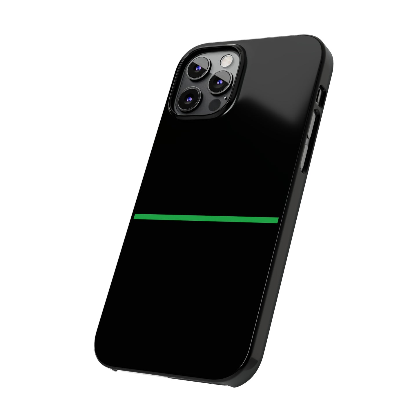 Thin Line Collection (Thin Green Line) - iPhone Cases