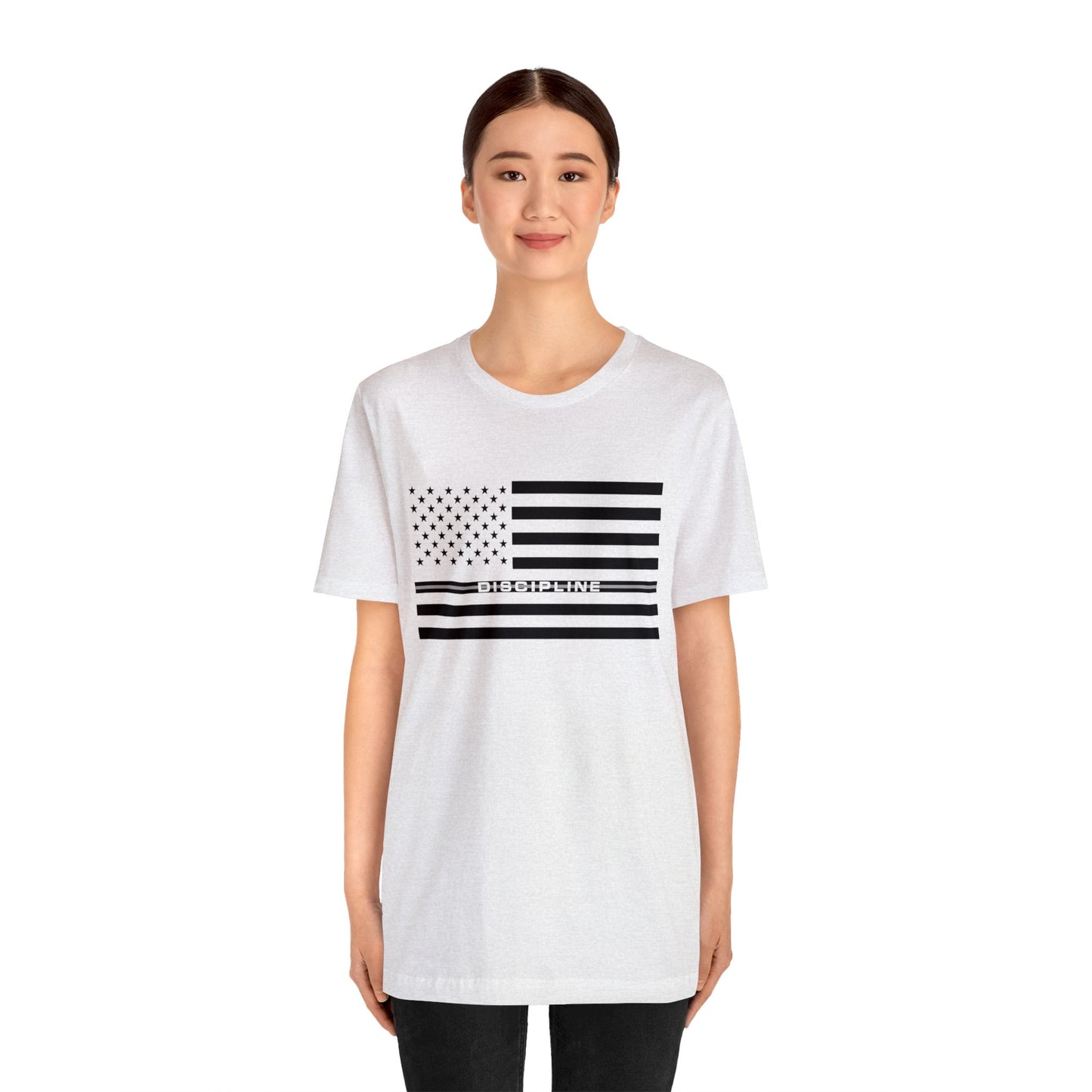 Classic Collection - Thin Silver Line (Discipline) - Unisex Jersey Short Sleeve  Tee