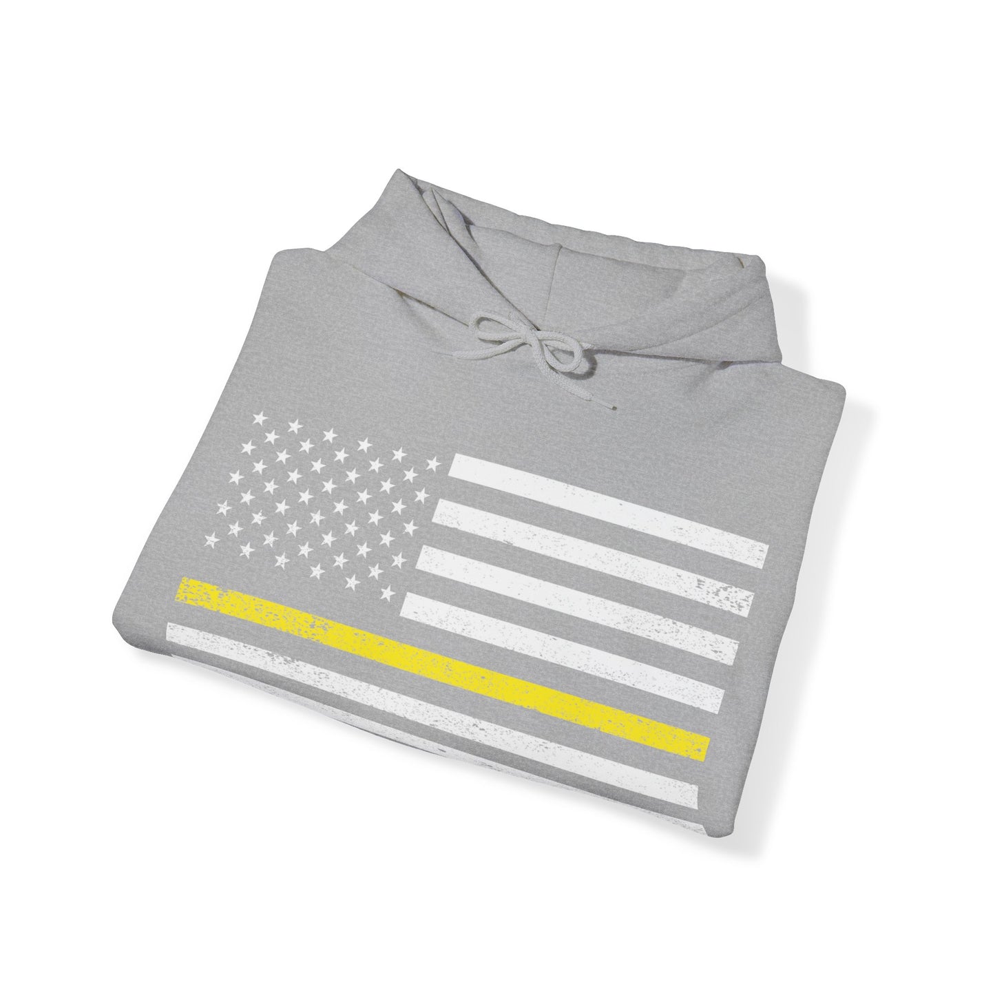 Warrior Collection (Thin Yellow Line) - Unisex Heavy Blend™ Hooded Sweatshirt