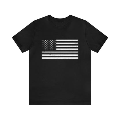 Unisex Jersey Short Sleeve Tee - Thin Silver Line