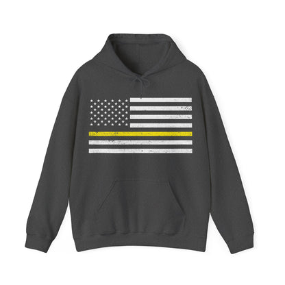 Warrior Collection (Thin Yellow Line) - Unisex Heavy Blend™ Hooded Sweatshirt