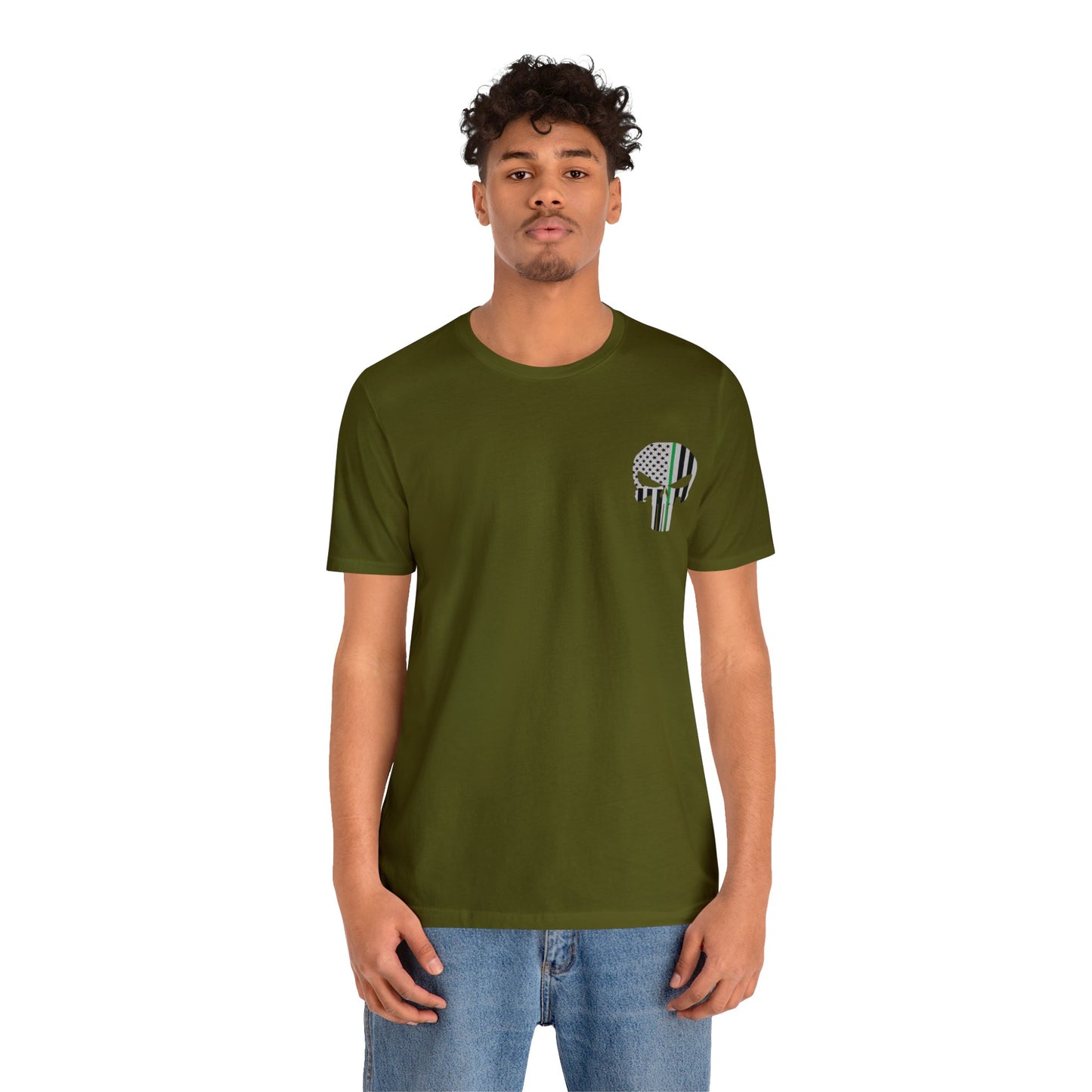 American Punisher Collection (Thin Green Line) - Unisex Fuser T-shirt