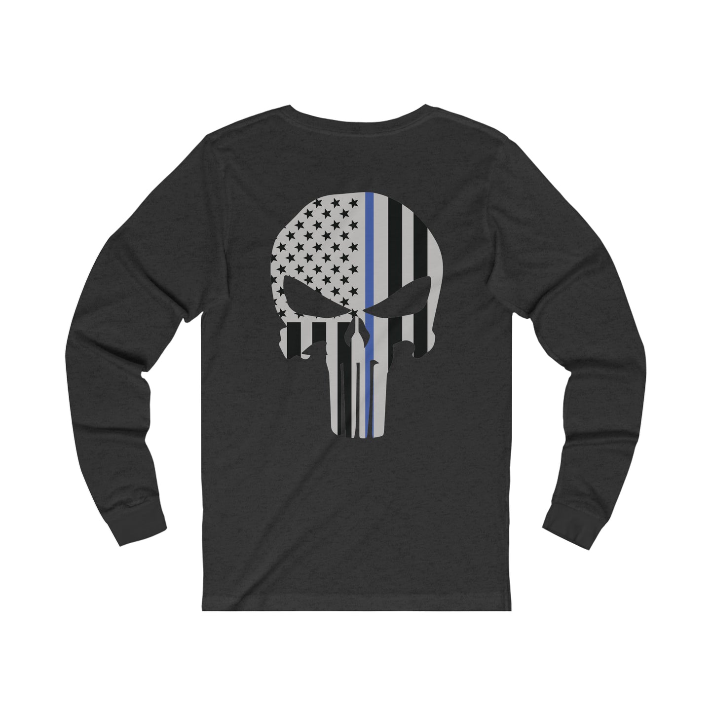 American Punisher Collection (Thin Blue Line) - Unisex Jersey Long Sleeve Tee