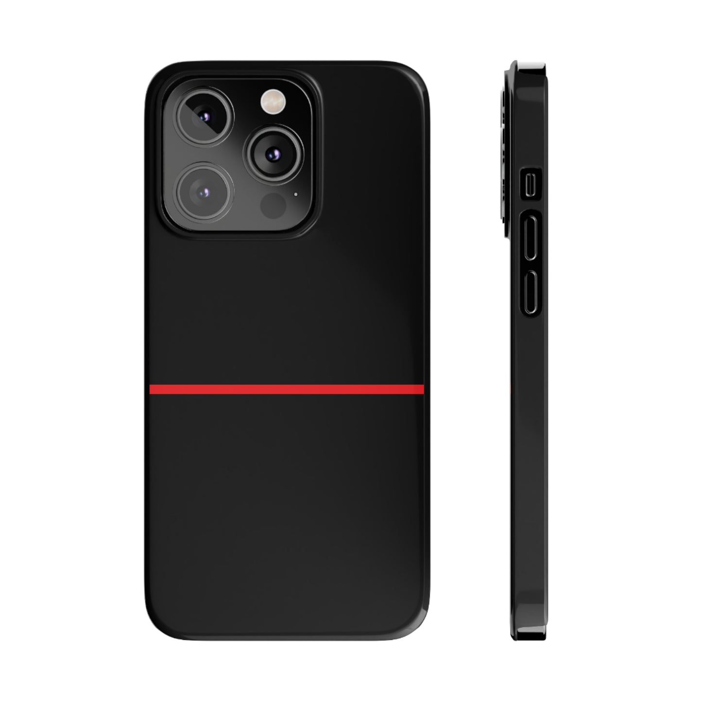 Thin Line Collection (Thin Red Line) - iPhone Cases