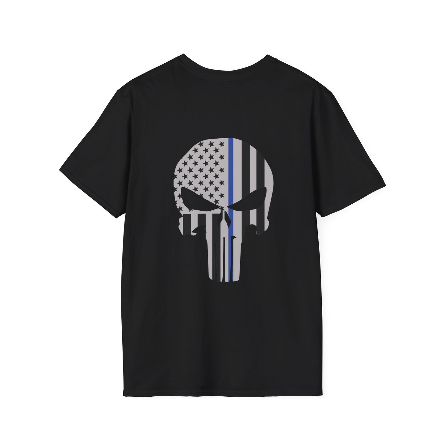 American Punisher Collection (Thin Blue Line) - Unisex Softstyle T-Shirt