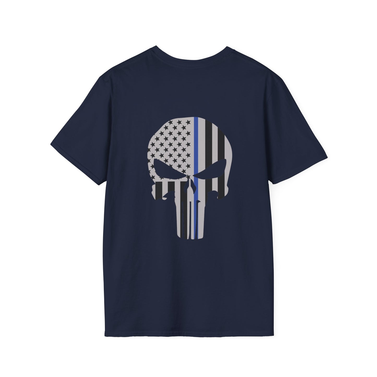 American Punisher Collection (Thin Blue Line) - Unisex Softstyle T-Shirt