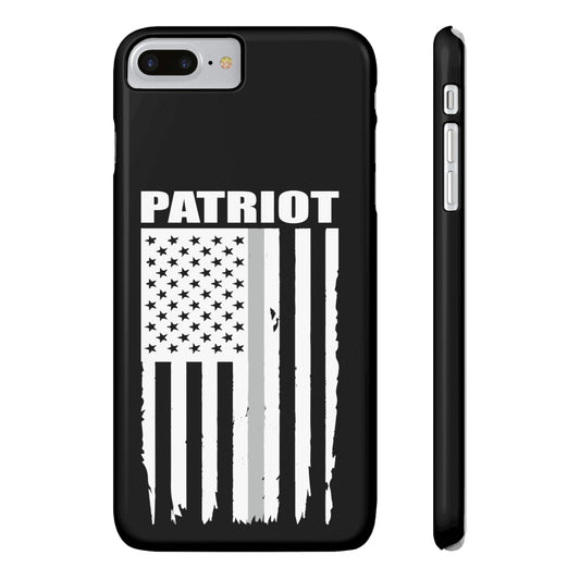 Patriot  Collection (Thin Silver Line) -  iPhone Cases