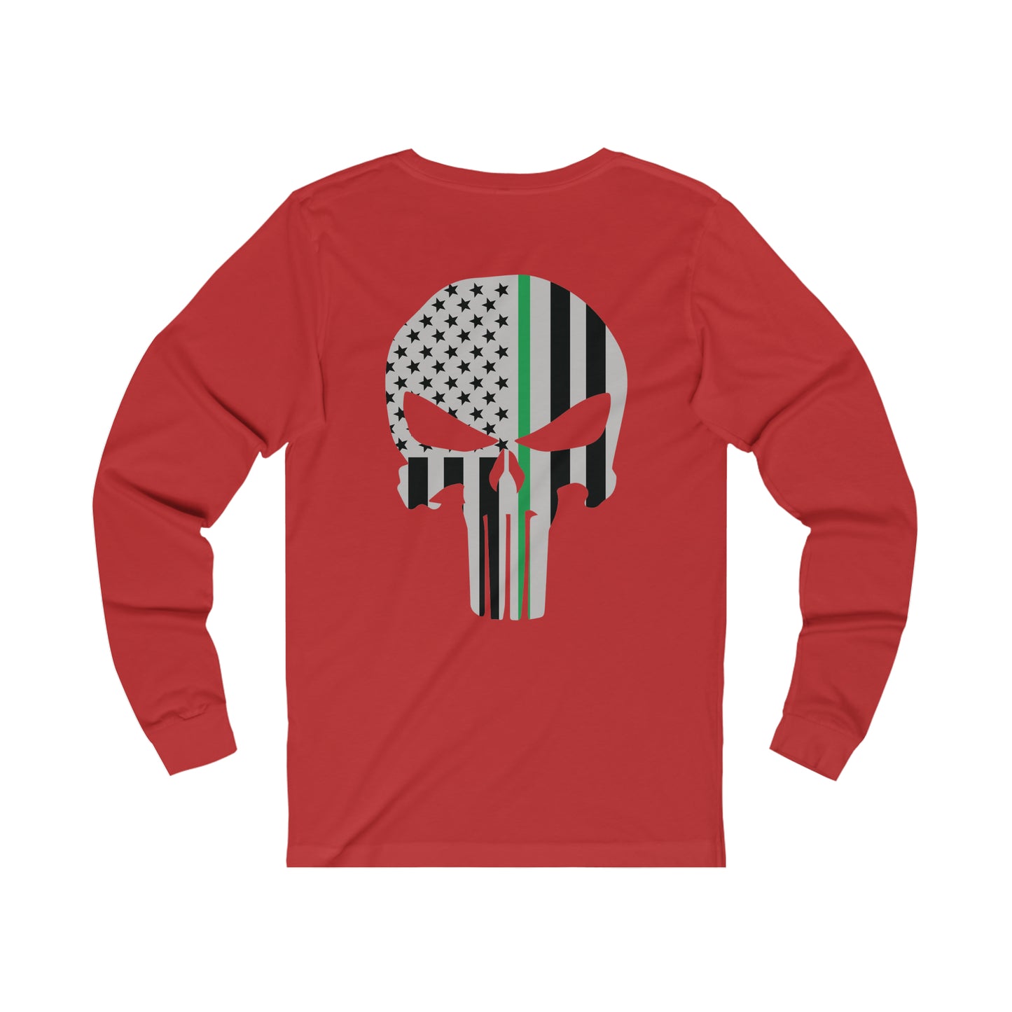 American Punisher Collection (Thin Green Line) - Unisex Jersey Long Sleeve Tee