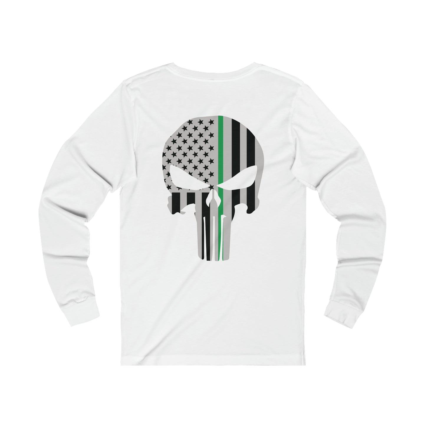 American Punisher Collection (Thin Green Line) - Unisex Jersey Long Sleeve Tee