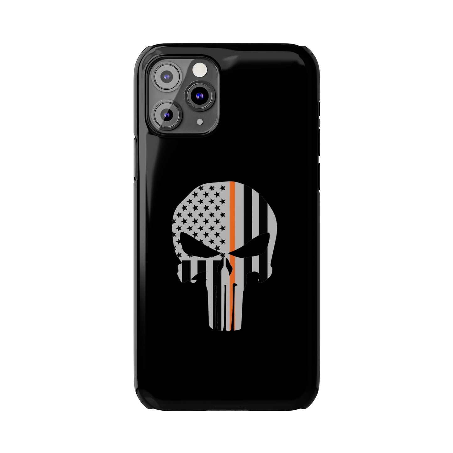 American Punisher Collection (Thin Orange Line) - iPhone Cases