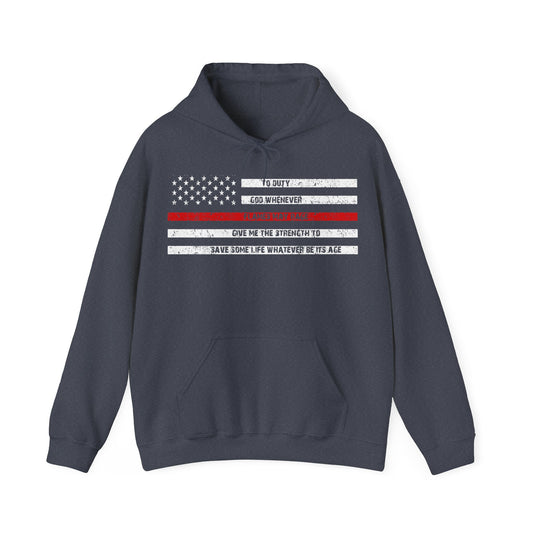 Unisex Supply Hoodie - Thin Red Line (Duty)