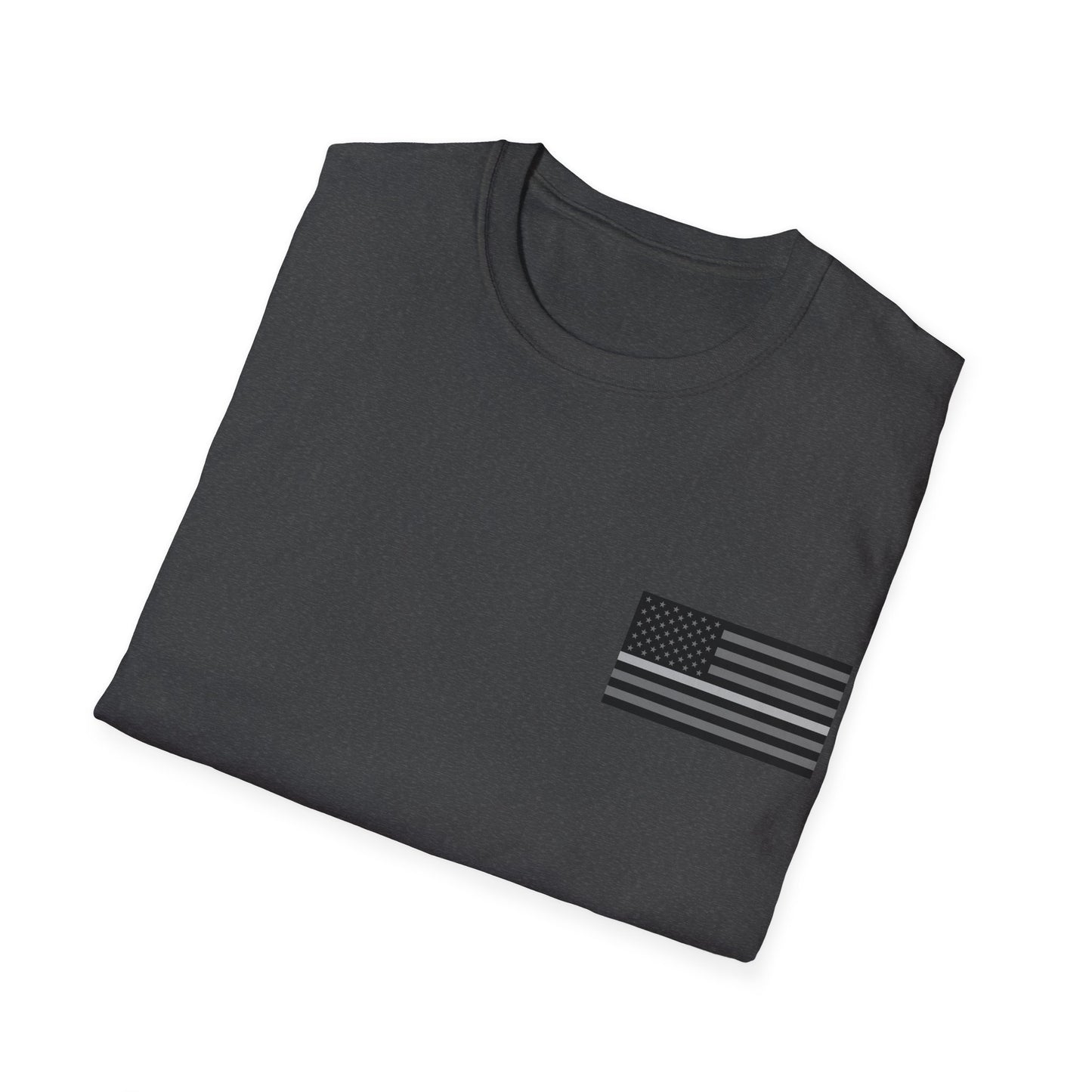 Never Forget Collection (Thin White Line) - Unisex Softstyle T-Shirt