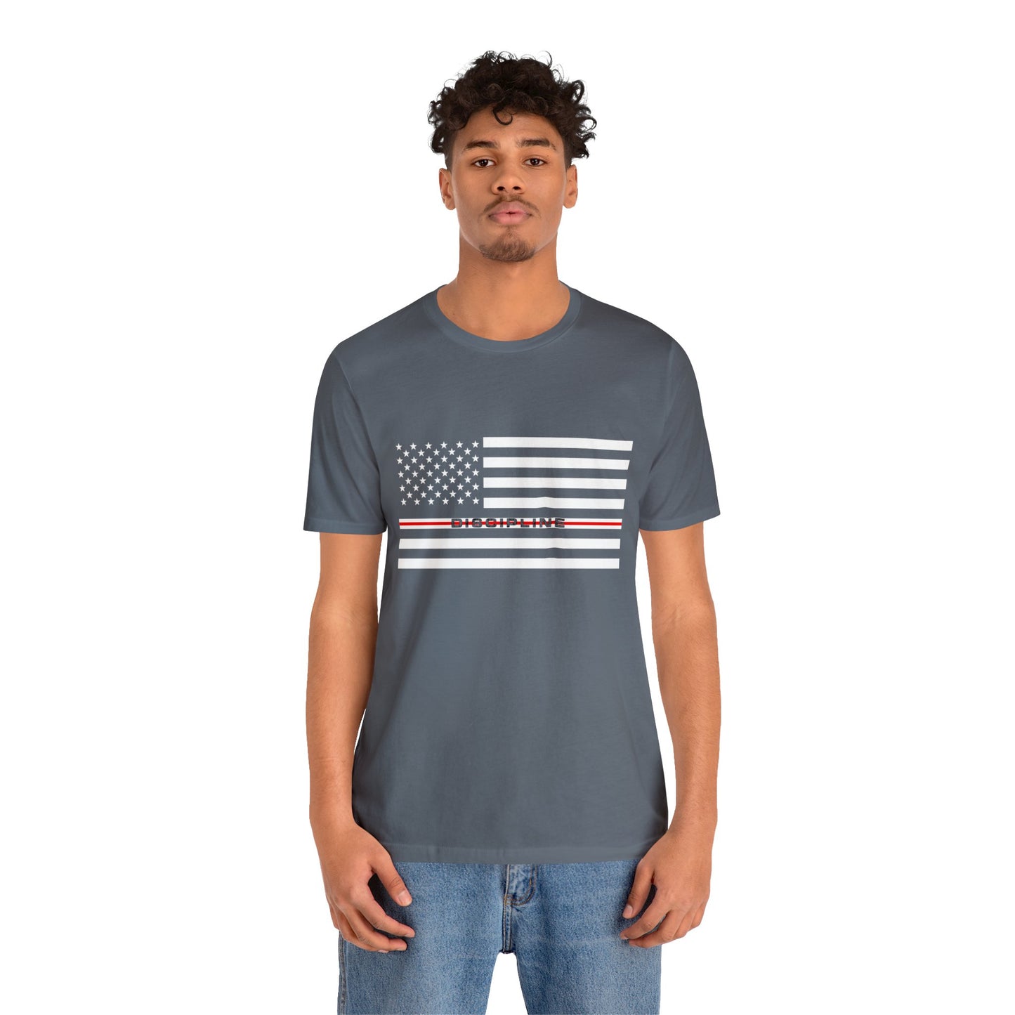 Classic Collection - Thin Red & White Line (Discipline) - Unisex Jersey Short Sleeve Tee