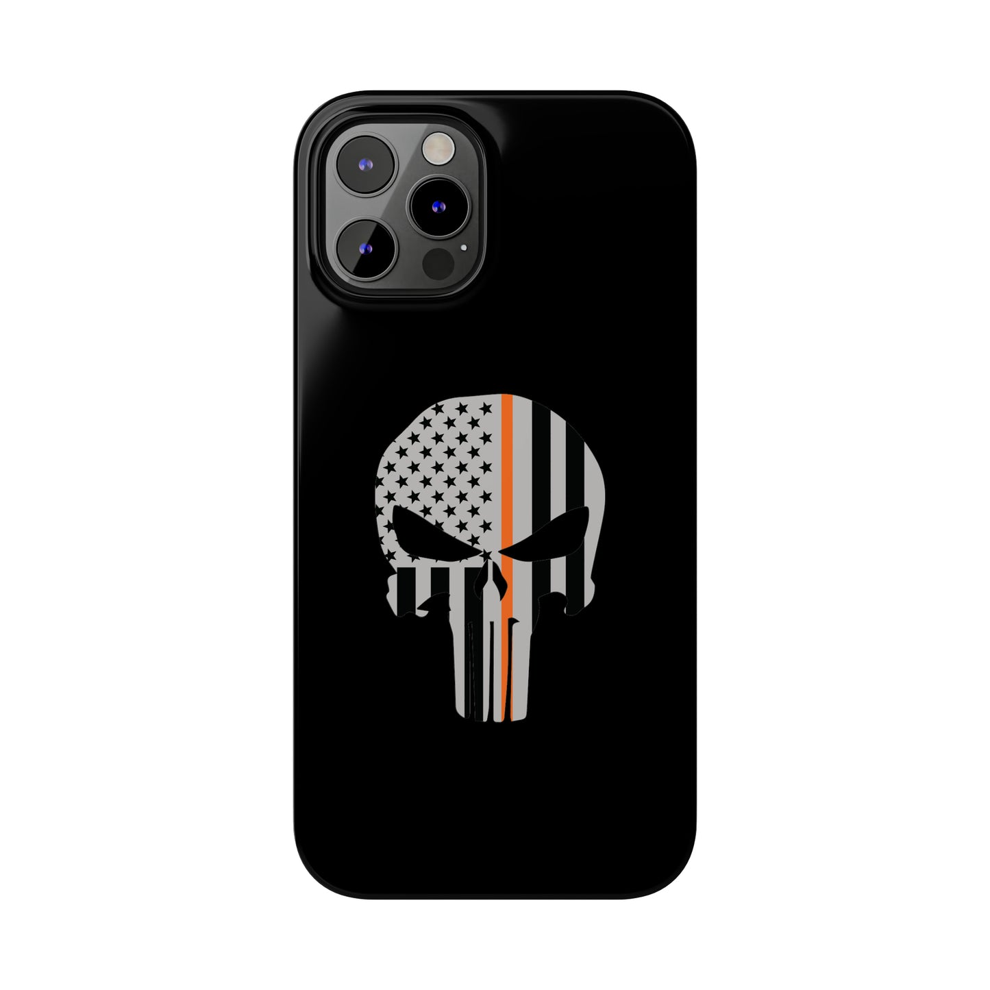 American Punisher Collection (Thin Orange Line) - iPhone Cases