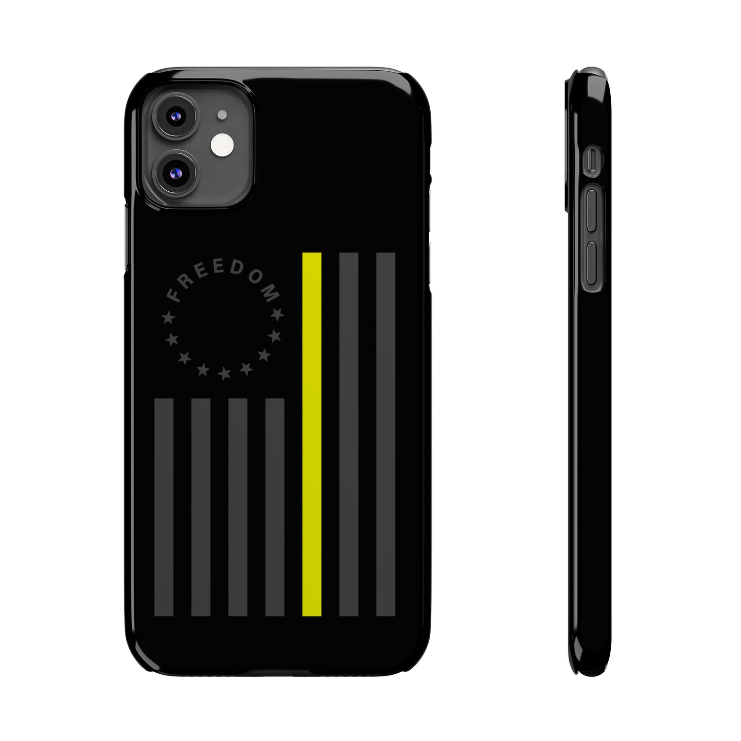 Freedom Collection - (Thin Yellow Line) - iPhone Cases