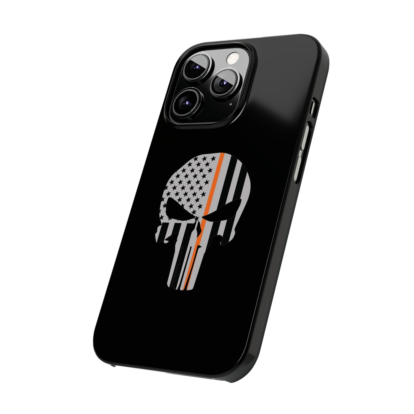 American Punisher Collection (Thin Orange Line) - iPhone Cases