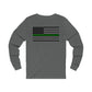 Never Forget Collection (Thin Green Line) - Unisex Jersey Long Sleeve Tee