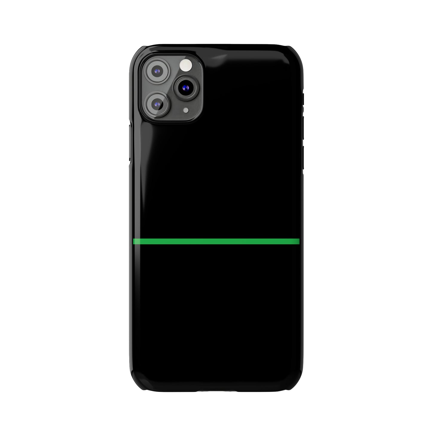 Thin Line Collection (Thin Green Line) - iPhone Cases