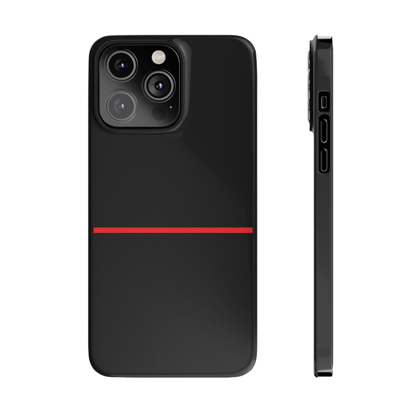 Thin Line Collection (Thin Red Line) - iPhone Cases