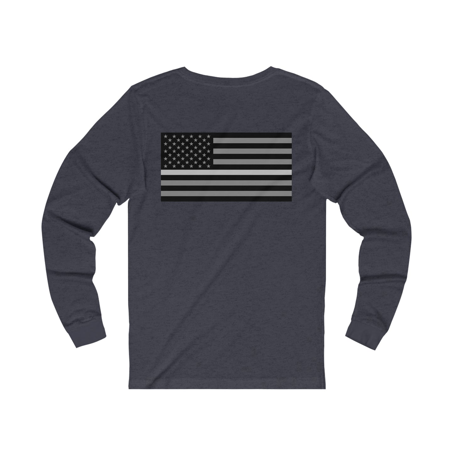 Never Forget Collection (Thin Silver Line) - Unisex Jersey Long Sleeve Tee