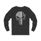 American Punisher Collection (Thin Silver Line) - Unisex Jersey Long Sleeve Tee