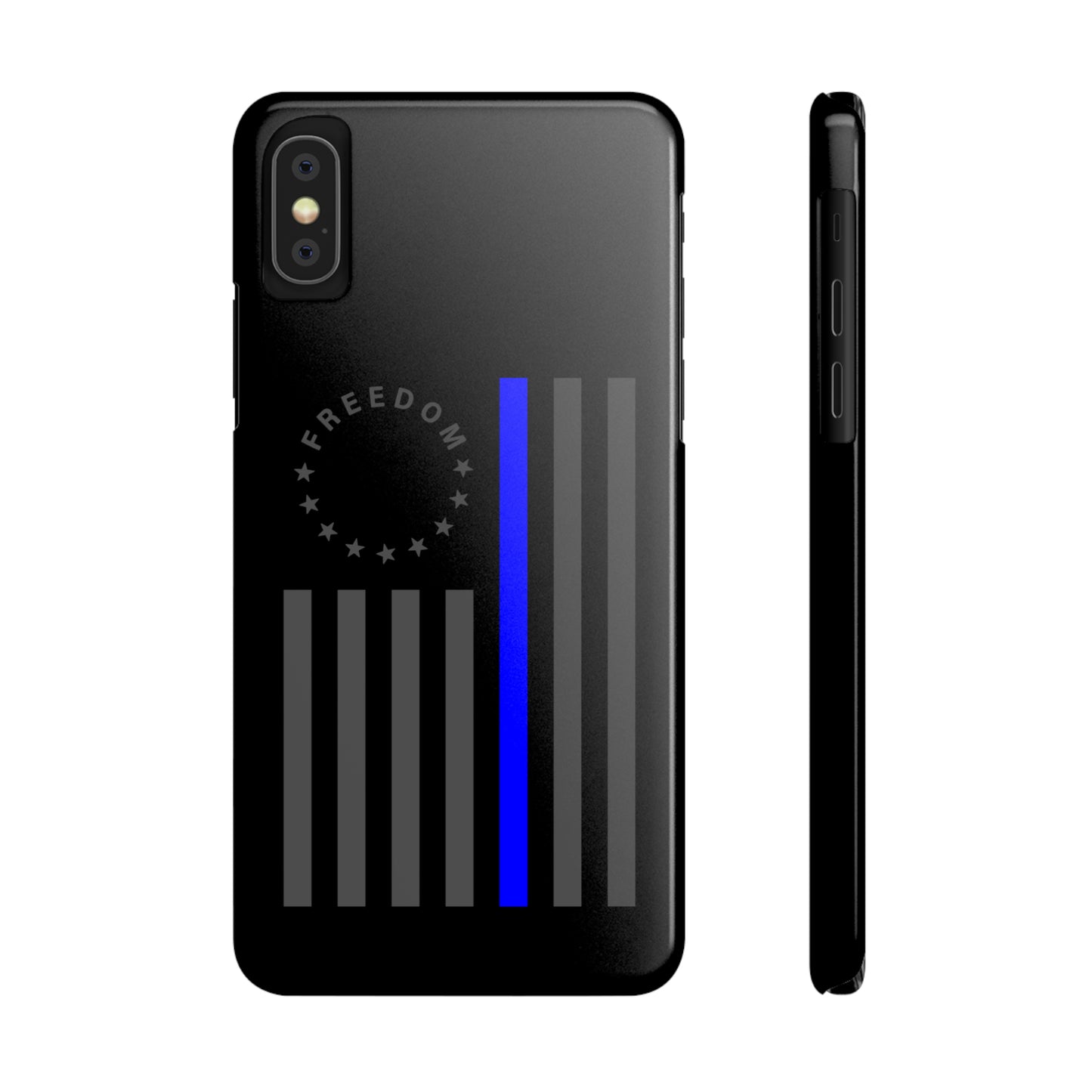 Freedom Collection - (Thin Blue Line) - iPhone Cases