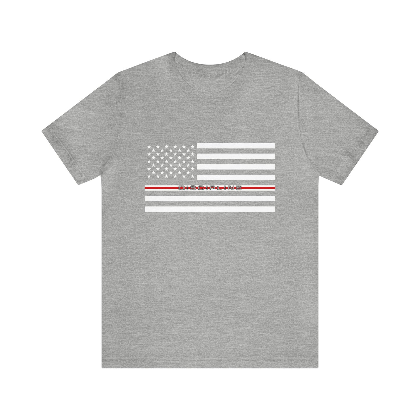 Classic Collection - Thin Red & White Line (Discipline) - Unisex Jersey Short Sleeve Tee