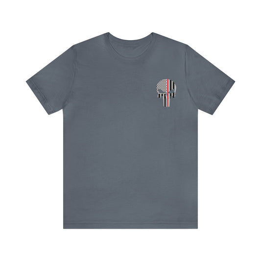 American Punisher Collection (Thin Red Line) - Unisex Fuser T-shirt