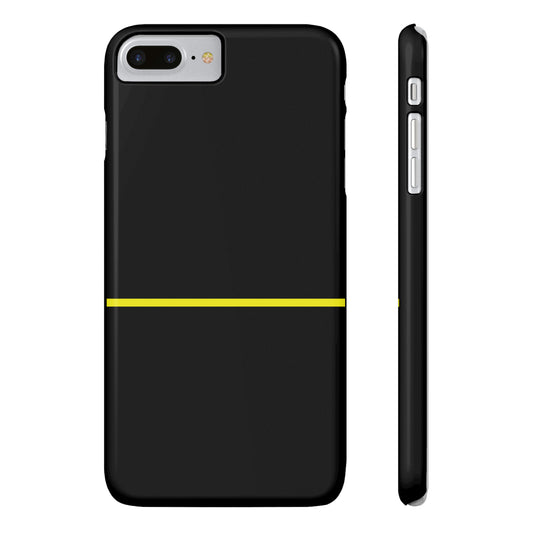 Thin Line Collection (Thin Yellow Line) - iPhone Cases