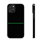 Thin Line Collection (Thin Green Line) - iPhone Cases