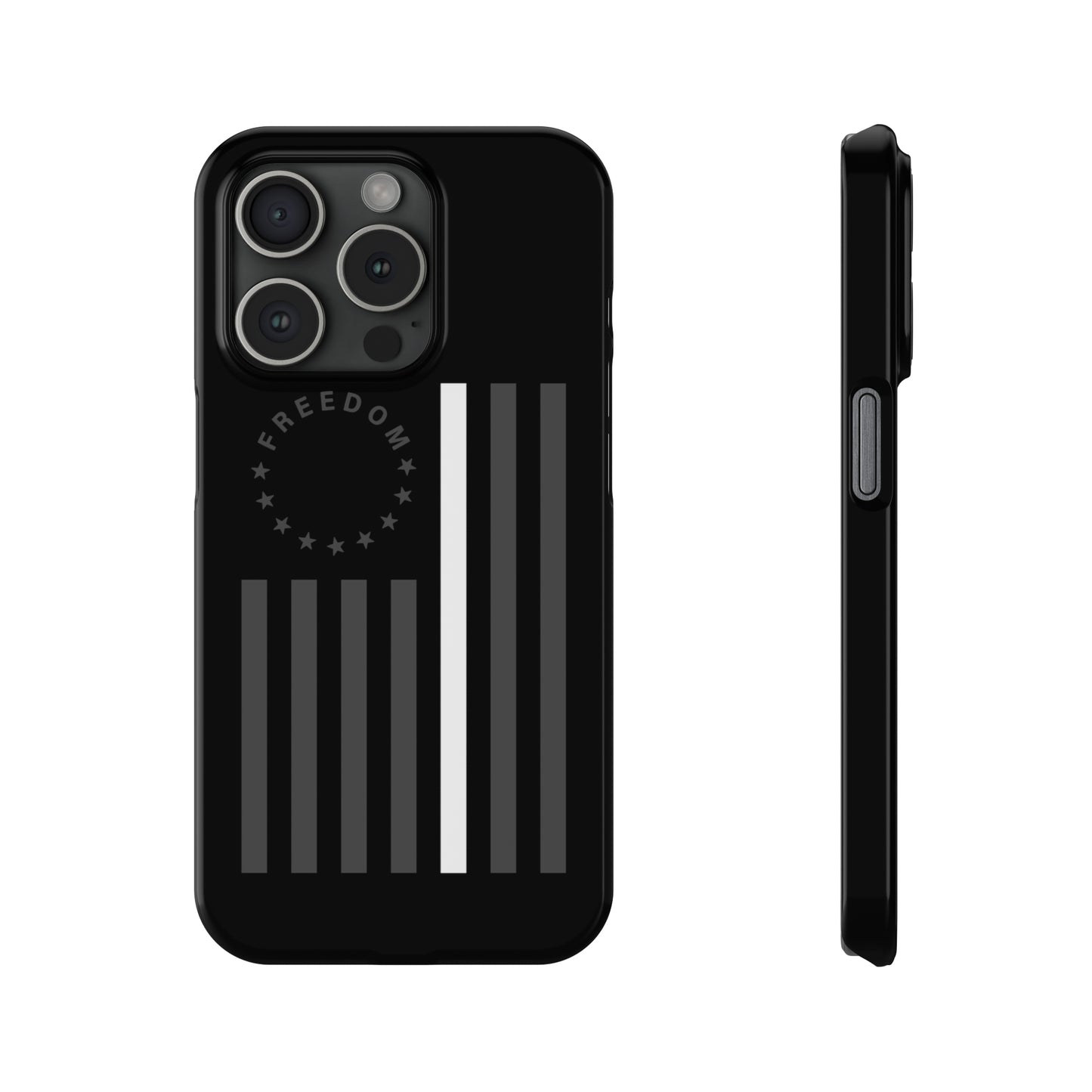 Freedom Collection - (Thin White Line) - iPhone Cases