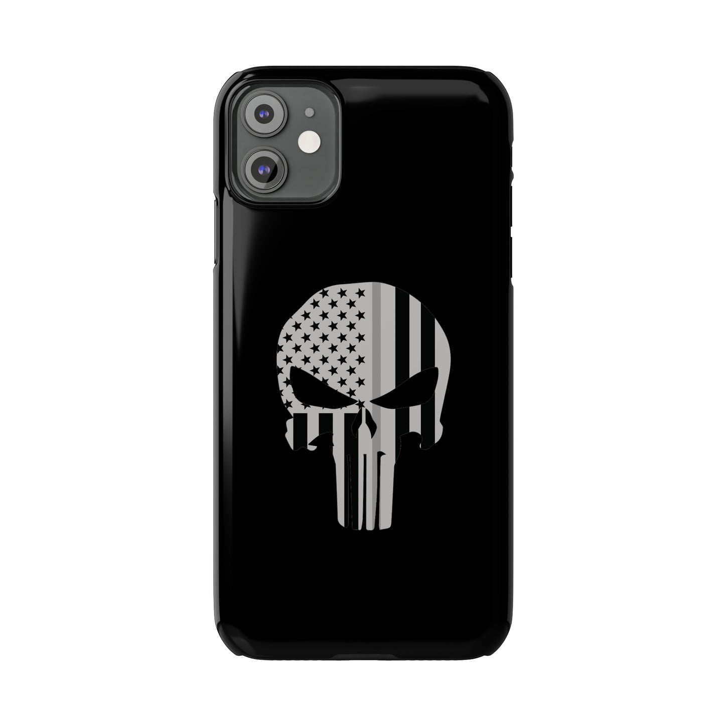 American Punisher Collection (Thin Silver Line) - iPhone Cases