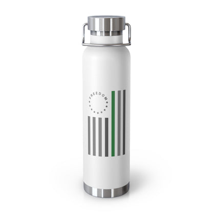 Patriot Collection (Thin Green Line) - 22oz Vacuum Insulated Bottle