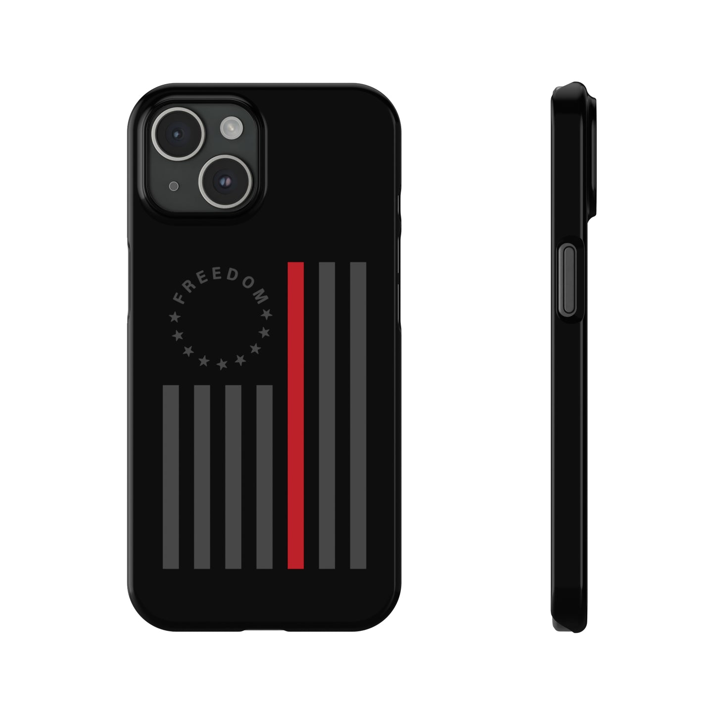 Freedom Collection - (Thin Red Line) - iPhone Cases